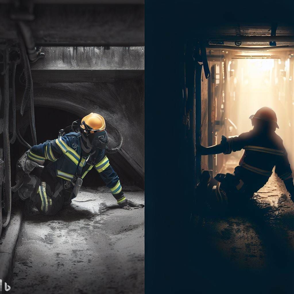 The hero image could illustrate a before-and-after scenario, showing the potential hazards of a confined space and the importance of proper training. The "before" image could depict an unsafe, unregulated confined space with warning signs. In contrast, the "after" image could show the same space transformed into a safe and compliant environment, with workers wearing protective gear and following proper protocols. This image should highlight the positive impact of confined space training on workplace safety.